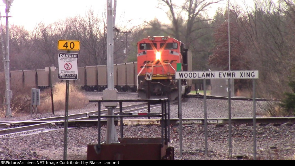 BNSF coal train DPU